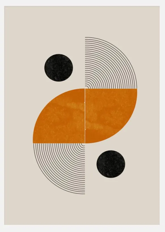 Retro Shape Canvastavla (30x40 cm)