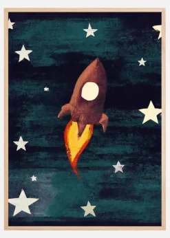 Rocket Love Poster (21x29.7 cm (A4))
