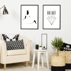 Shine Bright like a diamond Poster (21x29.7 cm (A4))