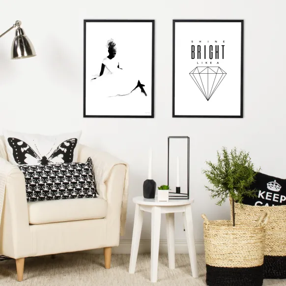 Shine Bright like a diamond Poster (21x29.7 cm (A4))