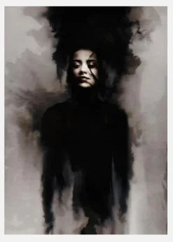 Smokey Face Canvastavla (30x40 cm)