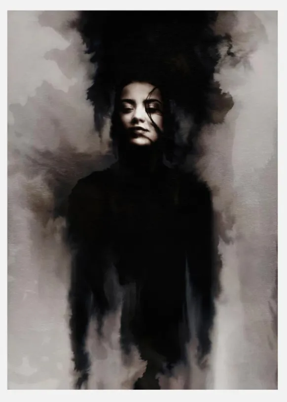 Smokey Face Canvastavla (30x40 cm)
