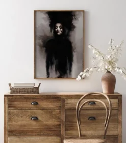 Smokey Face Poster (21x29.7 cm (A4))