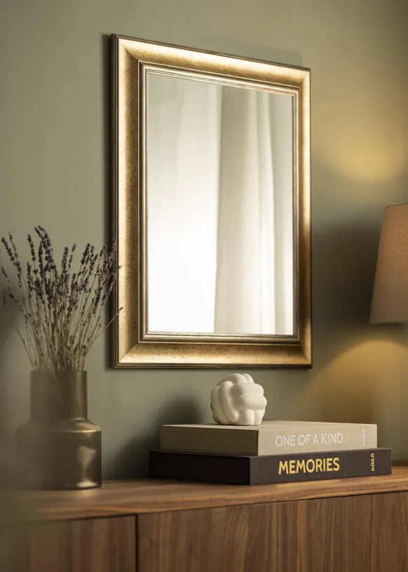 Spegel Belfast Mörk Silver - Egna Mått