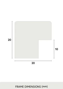 Spegel Blocky Svart - Egna Mått