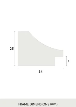 Spegel Öjaren Svart - Egna mått