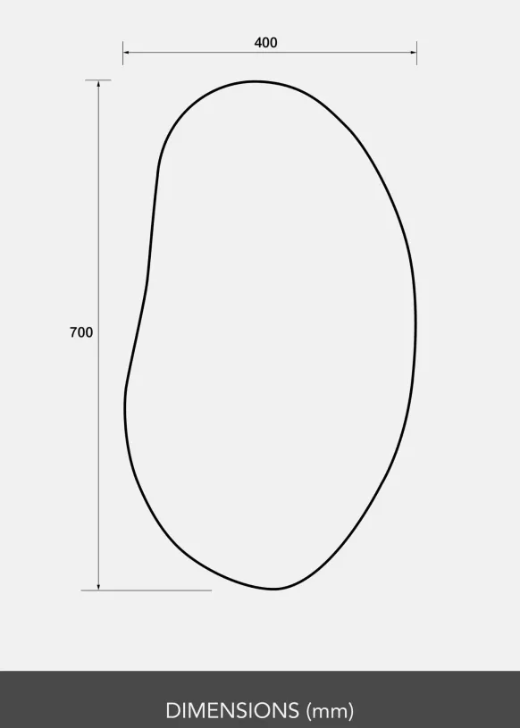 Spegel Oblong 40x70 cm
