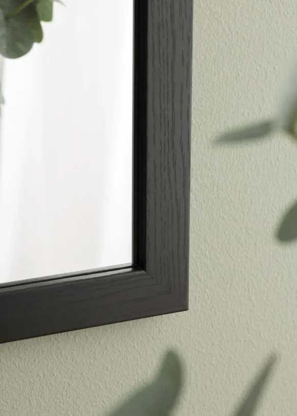 Spegel Overdoor Svart 34x100 cm