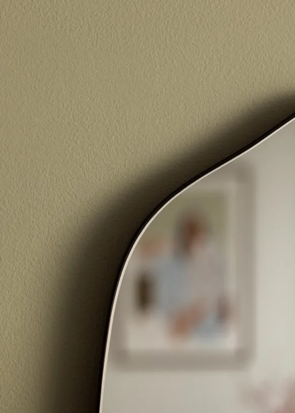 Spegel Roundly Svart 40x60 cm