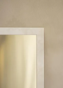 Spegel White Wood Glossy - Egna mått