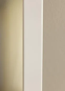 Spegel White Wood Glossy - Egna mått