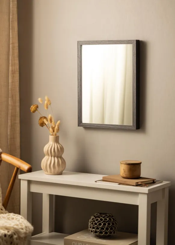 Spegel Wood Selection Grey I - Egna Mått