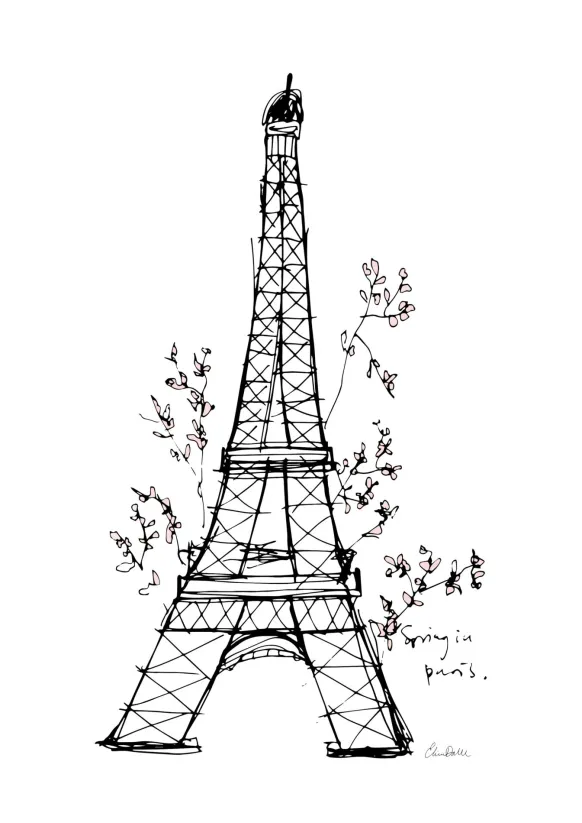 Spring in Paris Poster (21x29.7 cm (A4))