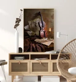 Still Life With Violin Poster (21x29.7 cm (A4))