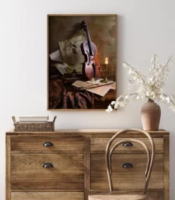 Still Life With Violin Poster (21x29.7 cm (A4))