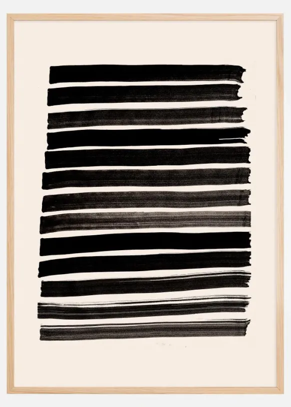 Stripes Beige Poster (21x29.7 cm (A4))