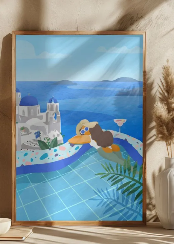 Summer in Greece Poster (21x29.7 cm (A4))