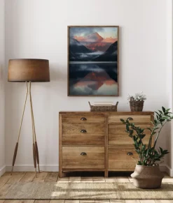 Sun On Mountain Poster (21x29.7 cm (A4))