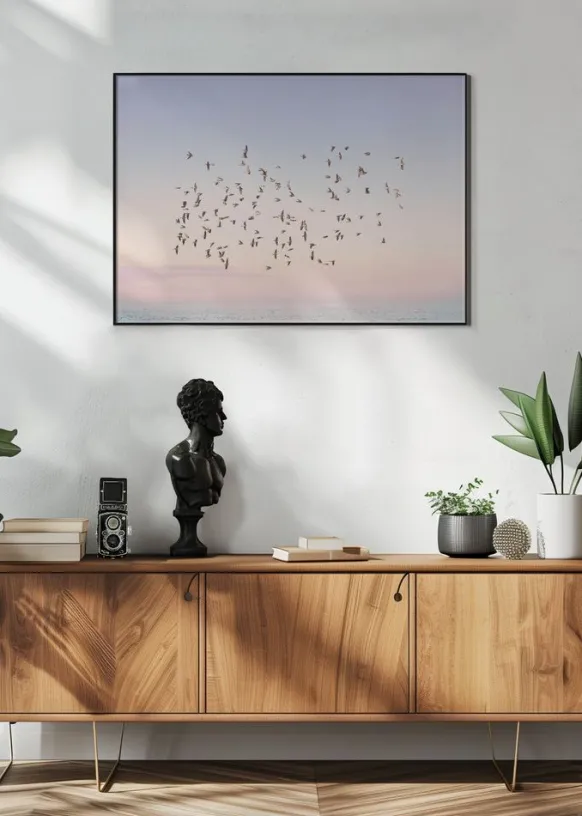 Sunset Flight Poster (21x29.7 cm (A4))