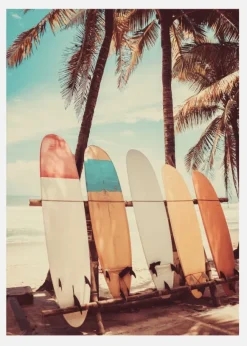 Surfboards Canvastavla (30x40 cm)