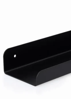 Tavelhylla Svart Metall 30 cm