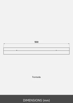 Tavelhylla Vit 50 cm