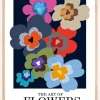 The Art Of Flowers Blue Poster (21x29.7 cm (A4))