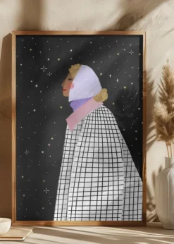 The Lady with the stars Poster (21x29.7 cm (A4))