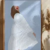 The Woman With the Blue Stripes Poster (21x29.7 cm (A4))