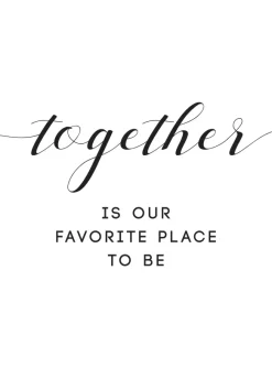 Together is our favorite place to be Poster (21x29.7 cm (A4))