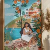 Travel woman in Mediterranean coast Poster (21x29.7 cm (A4))