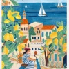 Travel Woman On The Amalfi Coast Canvastavla (30x40 cm)