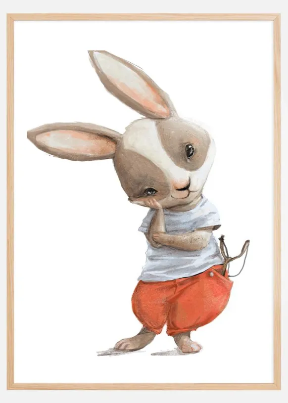 Tricky Rabbit Poster (21x29.7 cm (A4))