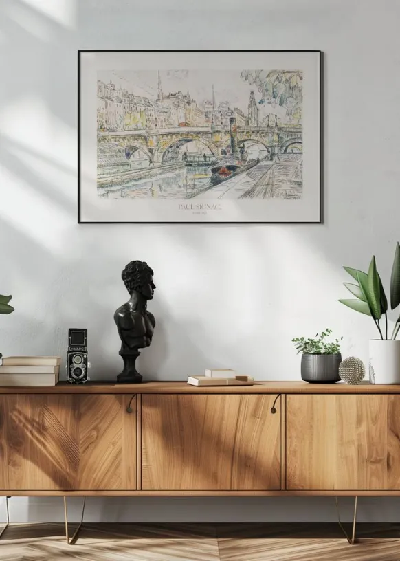 Tugboat At the Pont Neuf Poster (21x29.7 cm (A4))