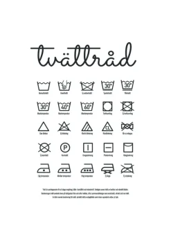 Tvättråd - Vit Poster (21x29.7 cm (A4))