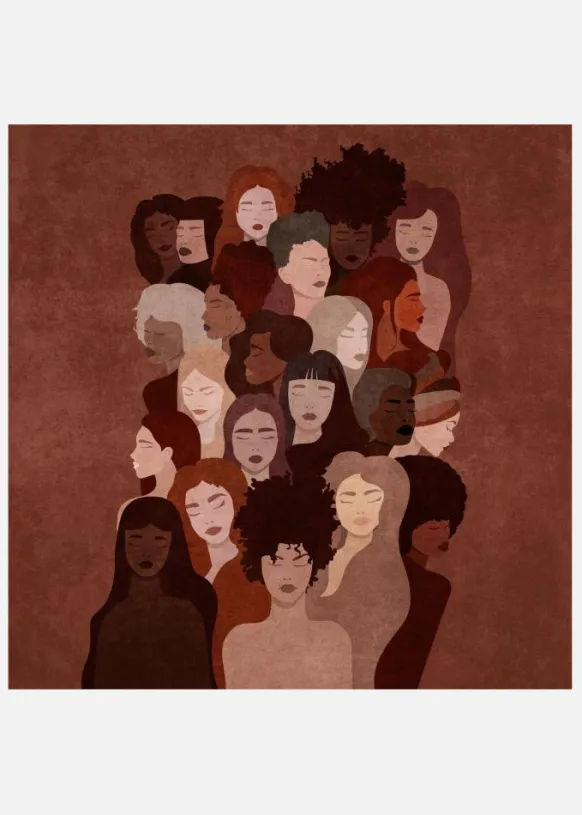 Unity Of Shades Canvastavla (30x30 cm)