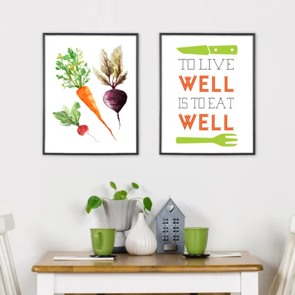 Veggies Poster (21x29.7 cm (A4))