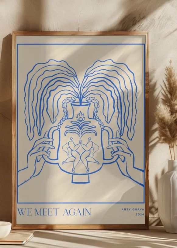 Vessel Collection : We Meet Again (LineArt) Poster (21x29.7 cm (A4))