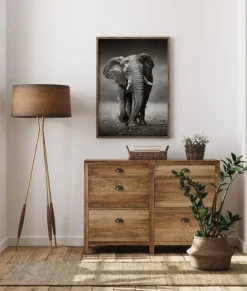 Walking Elephant Poster (21x29.7 cm (A4))
