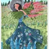 Walking With Fieldflowers Canvastavla (30x40 cm)