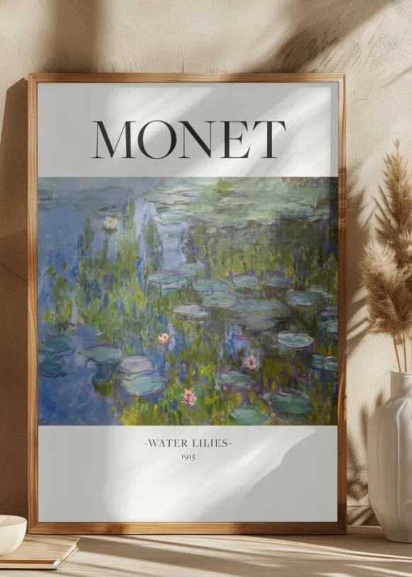 Water Lilies 1915 Poster (21x29.7 cm (A4))