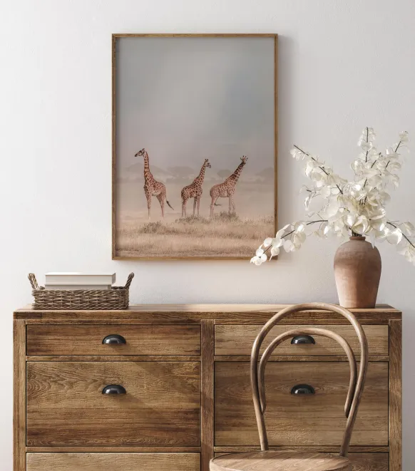 Weathering The Amboseli Dust Devils Poster (21x29.7 cm (A4))