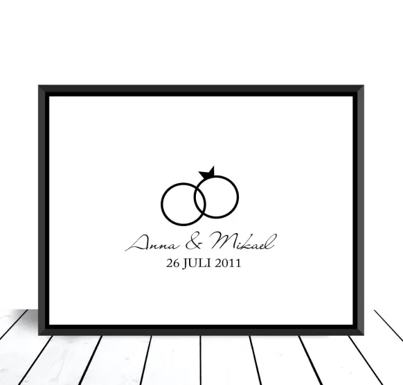 Wedding Ring I - Black (21x29,7 cm (A4))