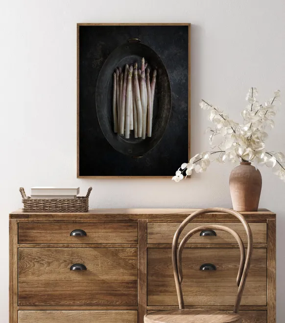 White Asparagus Poster (21x29.7 cm (A4))