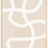 White Brush Stroke Poster No.1 Poster (21x29.7 cm (A4))