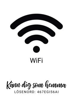 WIFI - Känn dig som hemma (21x29,7 cm (A4))