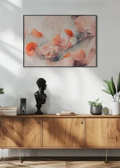 Wild Coral Flowers Poster (21x29.7 cm (A4))