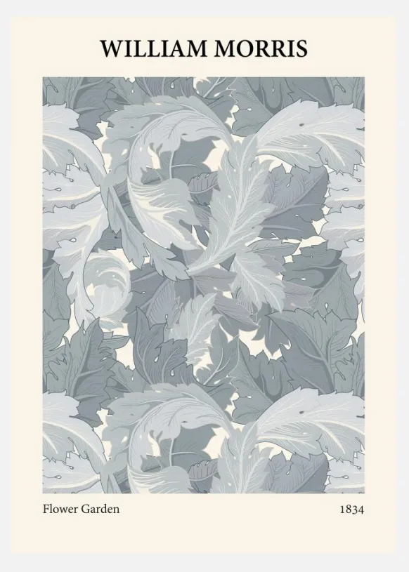 William Morris - Flower Garden 1 Canvastavla (30x40 cm)