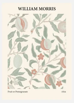William Morris - Fruit Or Pomegranate 4 Canvastavla (30x40 cm)