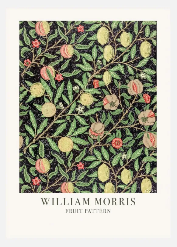 William Morris - Fruit Pattern Canvastavla (30x40 cm)